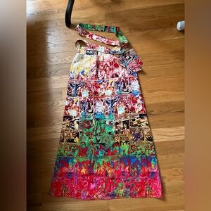 Colorful Comic Print Maxi skirt